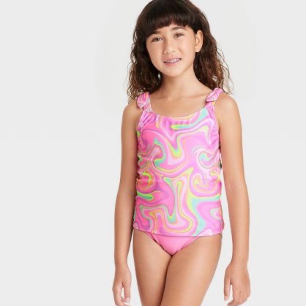 Girls' Jelly-Belly Tankini Set - Cat & Jack